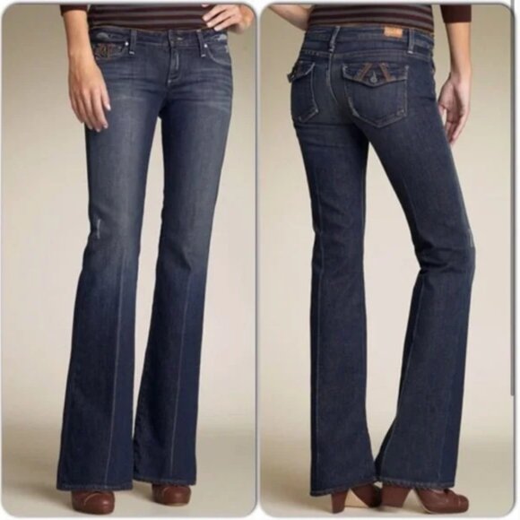 Paige Fairfax Flare Low Rise Denim - Picture 2 of 12